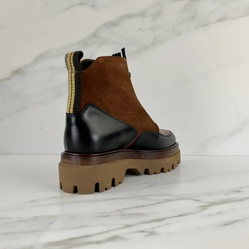 BOTIN cremallera cuero