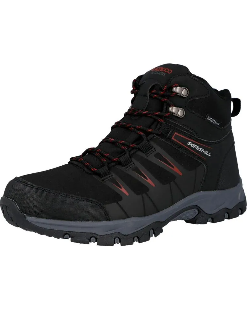 BOTINES DE HOMBRE NICOBOCO 37200 BOTAS TREKKING HOMBRE NEGRO
