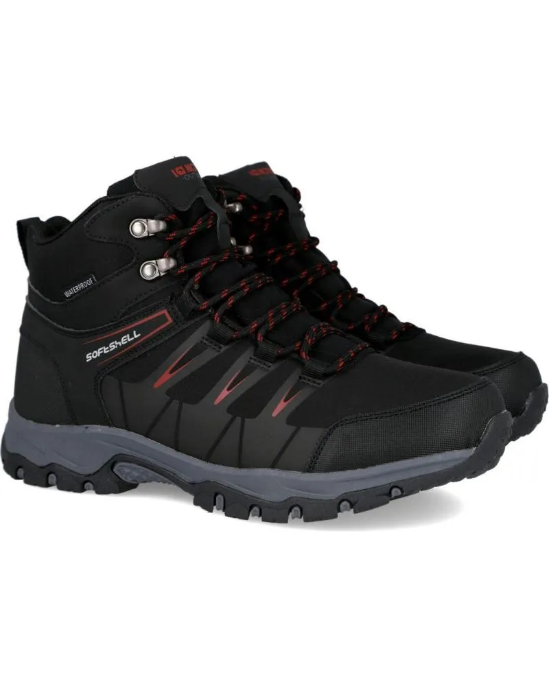 BOTINES DE HOMBRE NICOBOCO 37200 BOTAS TREKKING HOMBRE NEGRO