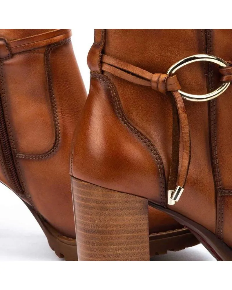 Botines de Mujer PIKOLINOS BOTIN PIEL CUERO TACON BRANDY