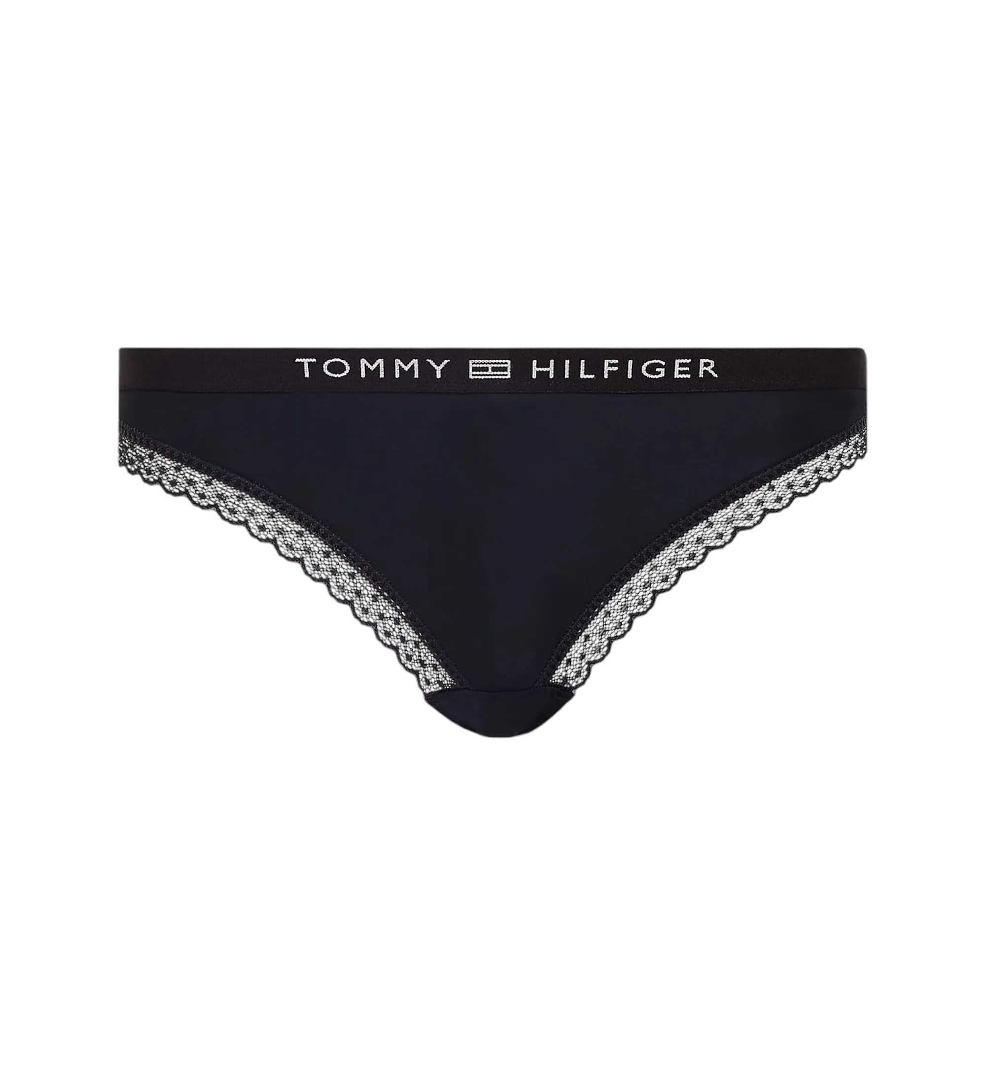 Braguitas con encaje tonal y logo marino