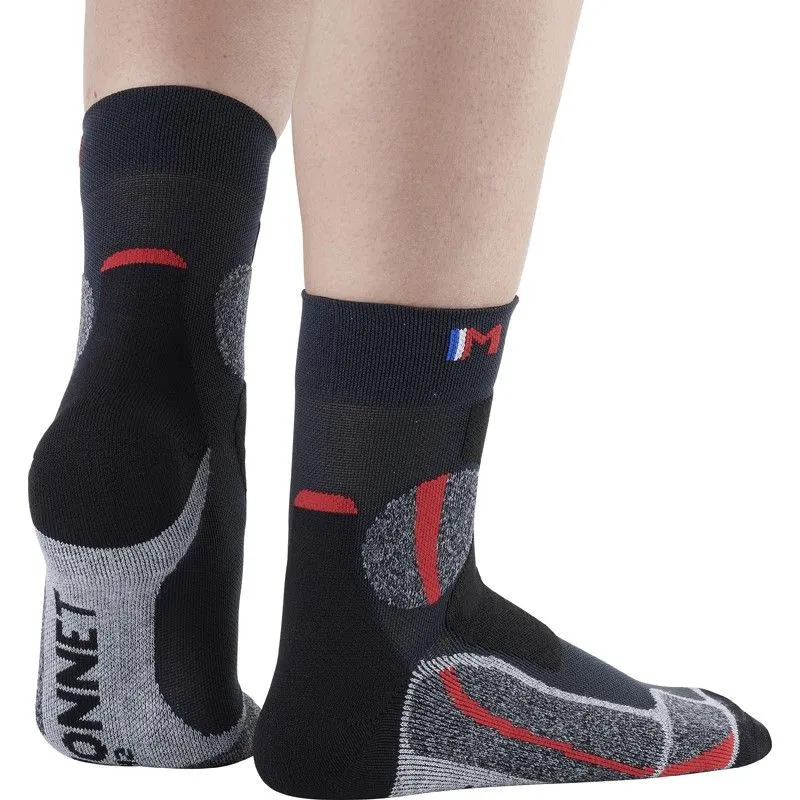 Calcetines de trekking de mediana Monnet de expertos (rojo)