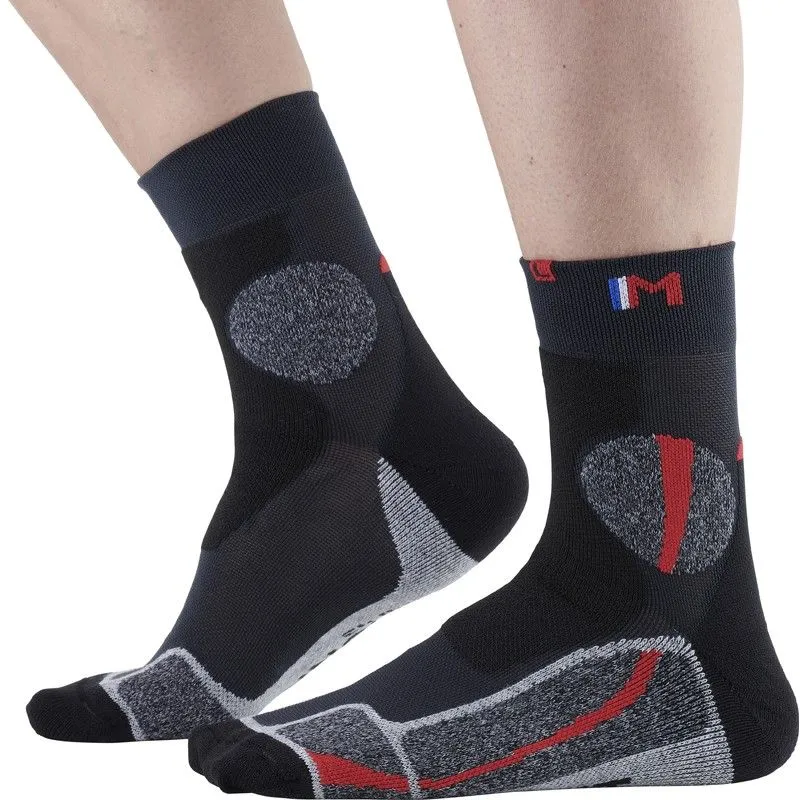 Calcetines de trekking de mediana Monnet de expertos (rojo)
