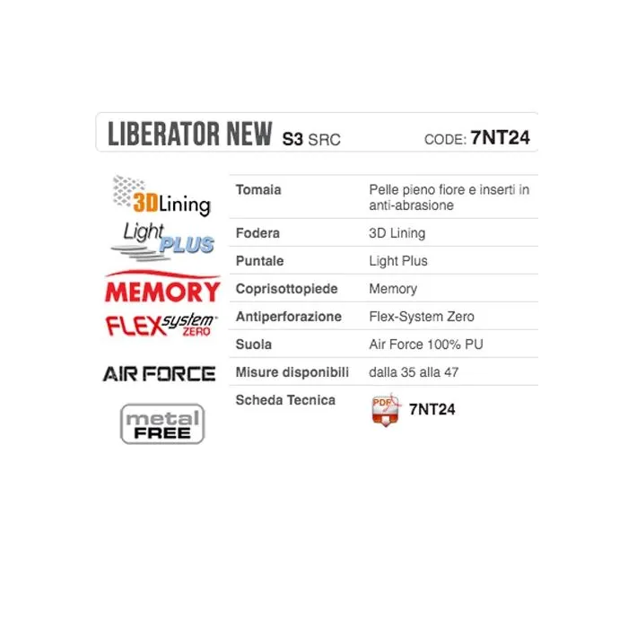 Calzado de alta seguridad Aimont Liberator New S3 SRC
