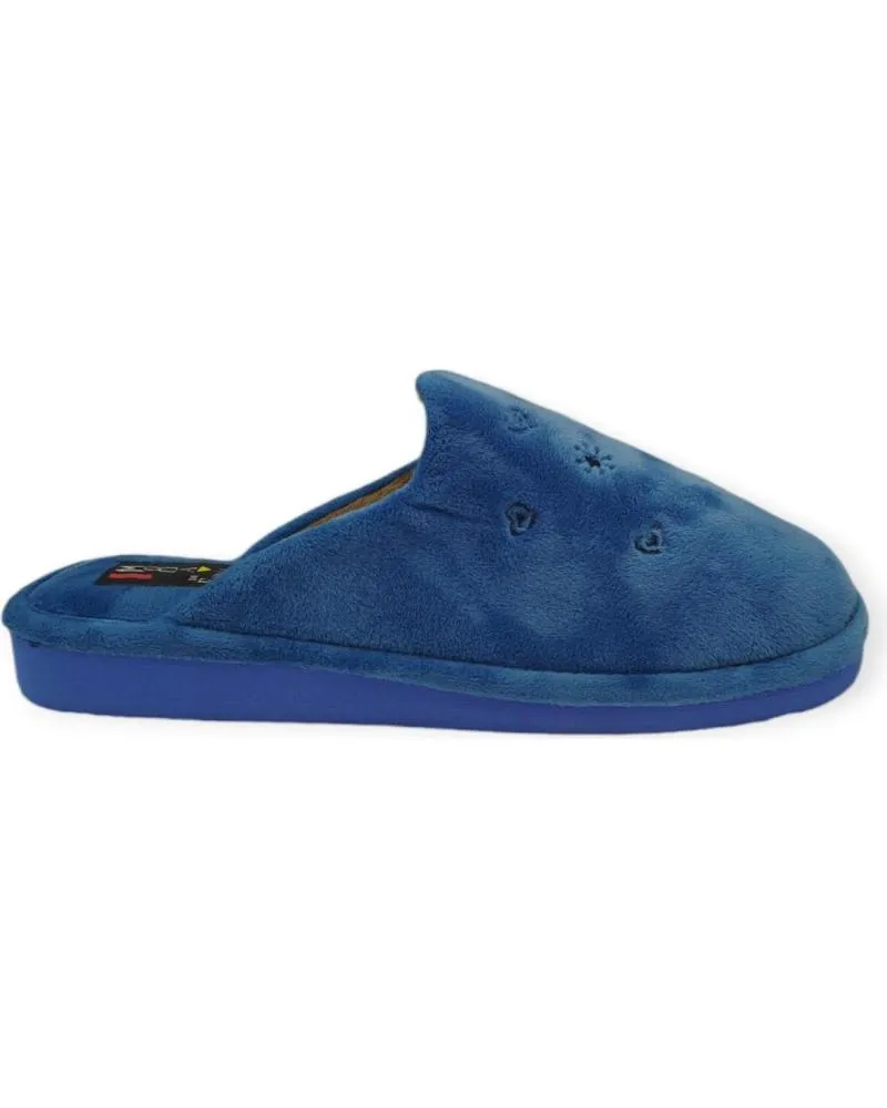 Calzado de casa BEREVERE  de Mujer ZAPATILLA CASA  AZUL