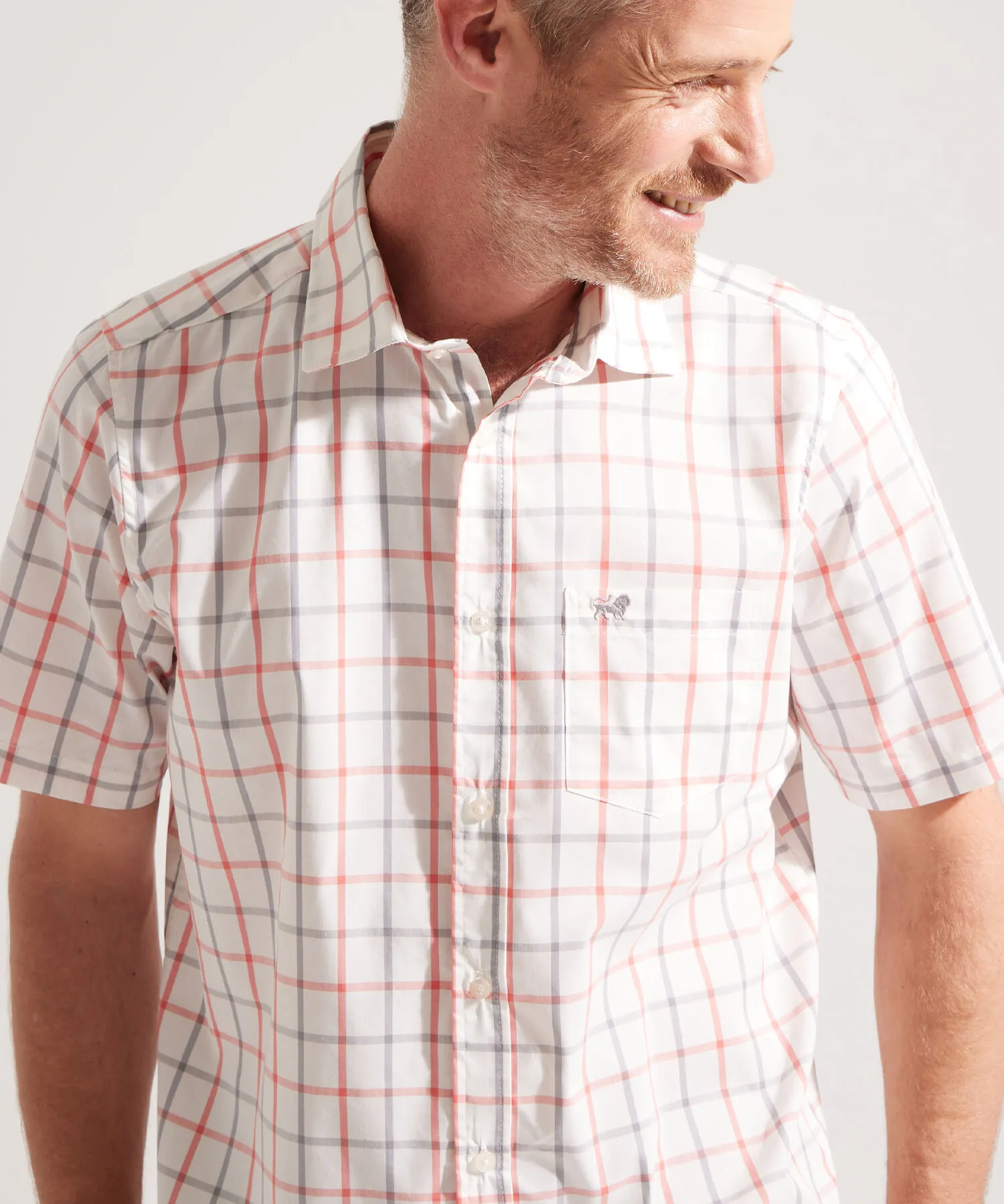 CAMISA A CUADROS MANGA CORTA