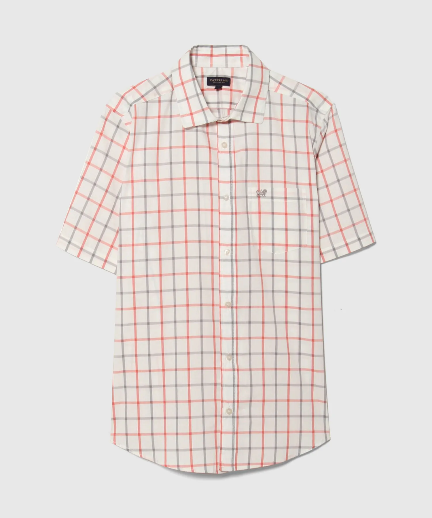 CAMISA A CUADROS MANGA CORTA