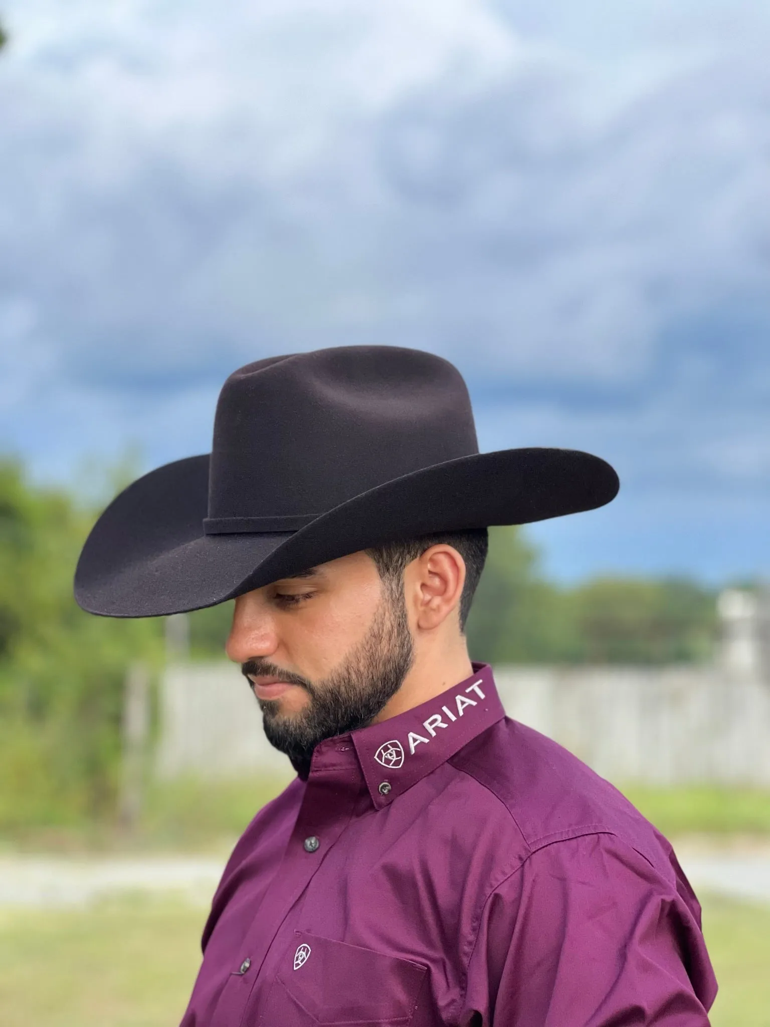 CAMISA ARIAT BEET SERAPE LOGO TWILL CLASSIC
