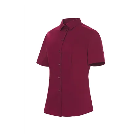 CAMISA MANGA CORTA CUELLO CAMISERO SLIM FIT MUJER