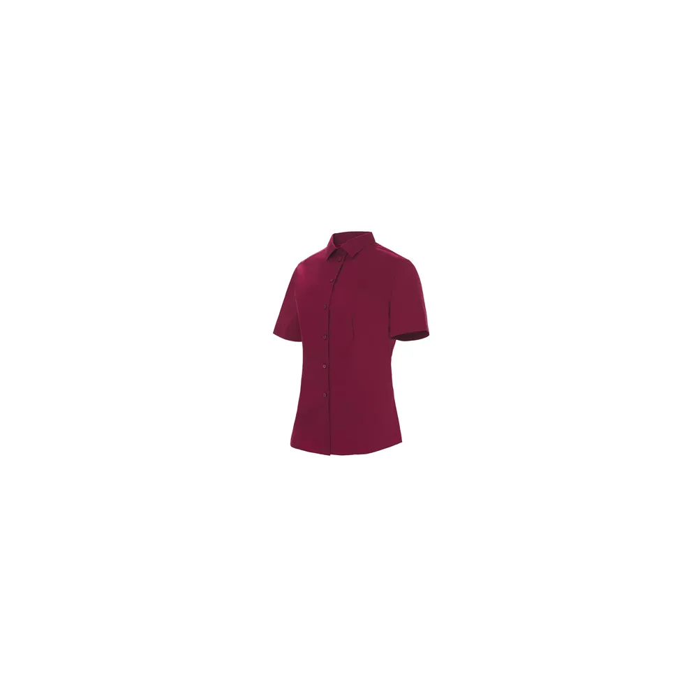 CAMISA MANGA CORTA CUELLO CAMISERO SLIM FIT MUJER