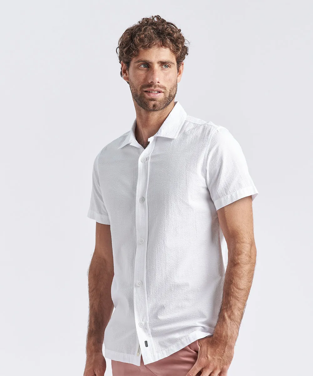 CAMISA MANGA CORTA SEER SUCKER SLIM FIT BLANCO PV24