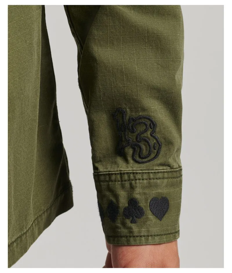 Camisa Manga Larga Para Hombre Vintage Patched Military Superdry 52310
