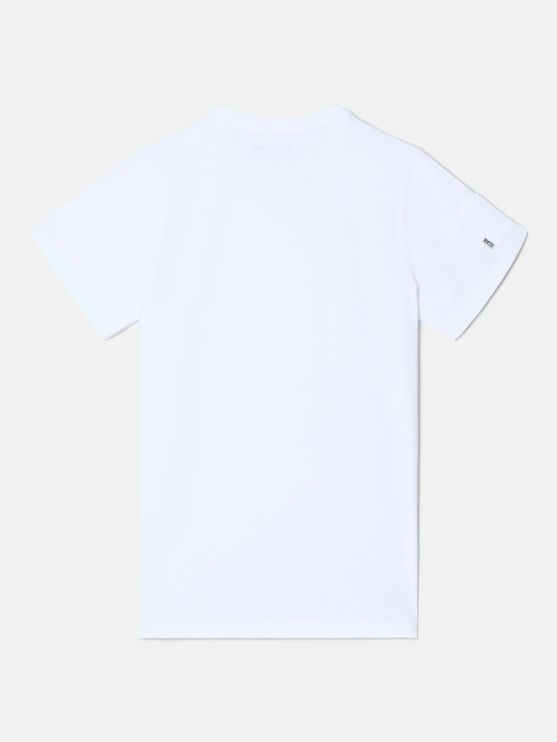 Camiseta bolsillo manga blanca