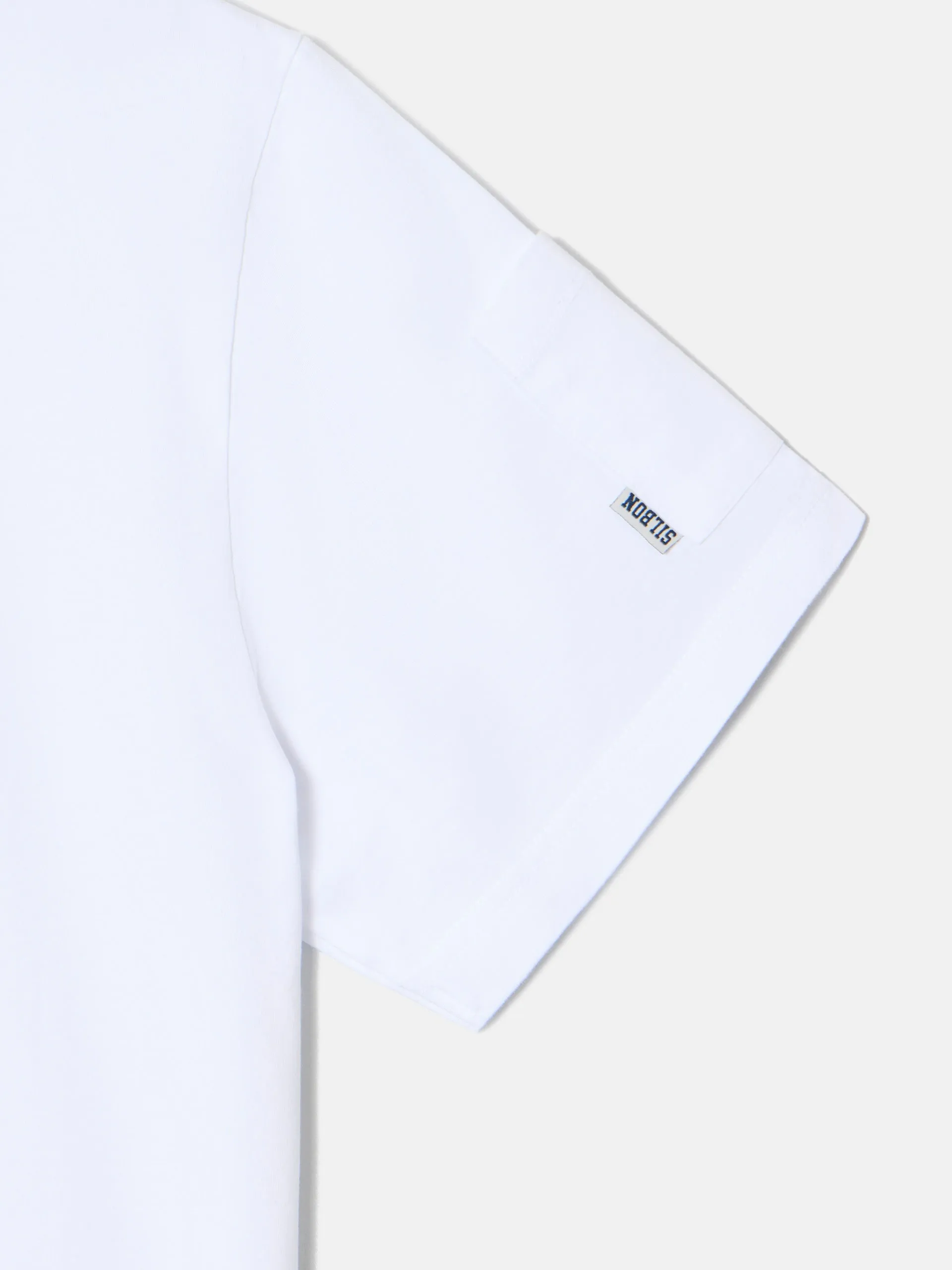 Camiseta bolsillo manga blanca