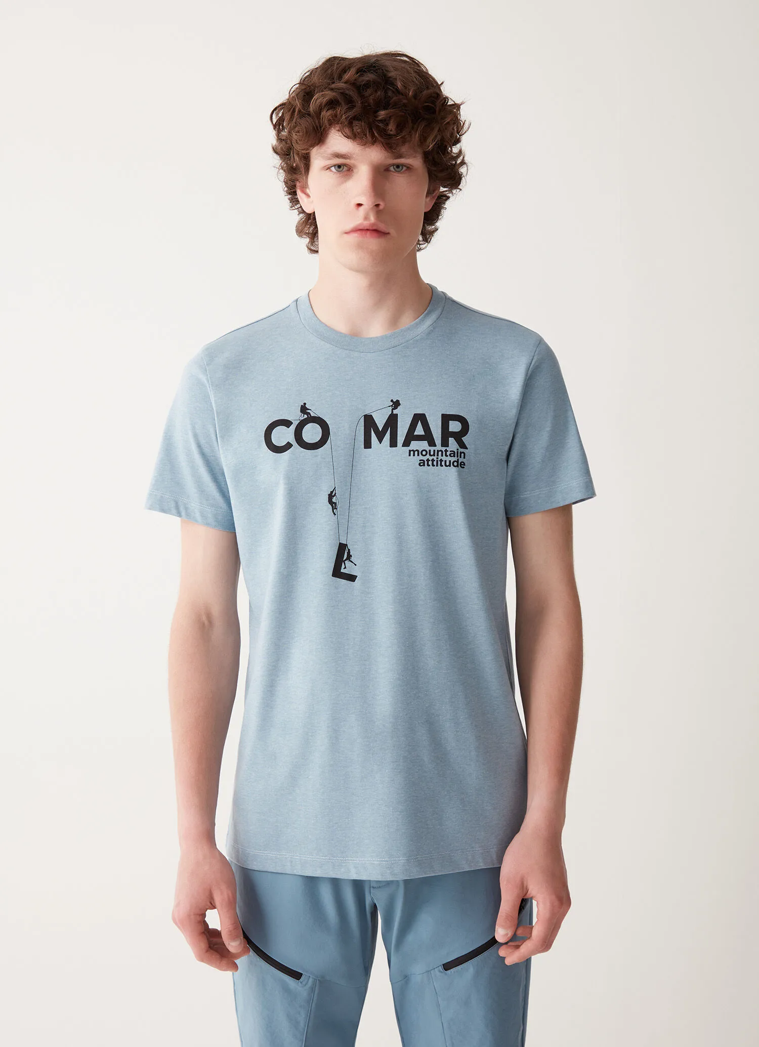 Camiseta de manga corta de tejido reciclado