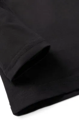Camiseta de manga larga para niños en algodón con logo estampado