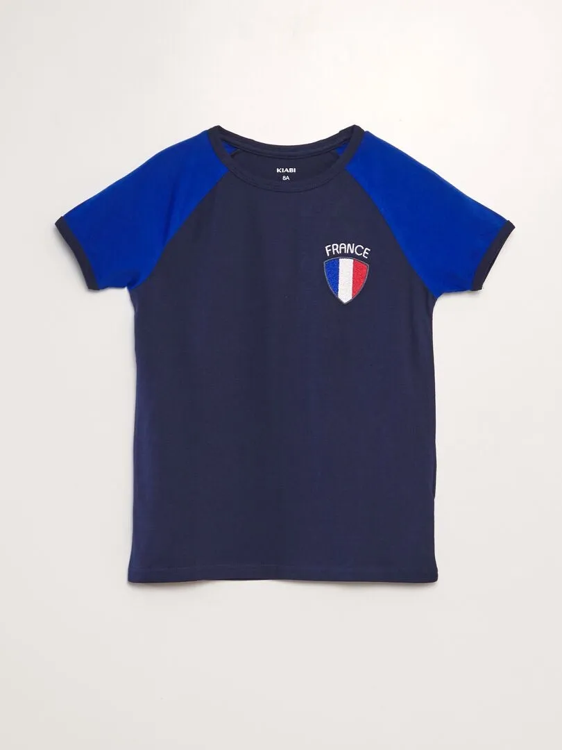 CAMISETA DEPORTIVA 'FRANCIA'  AZUL