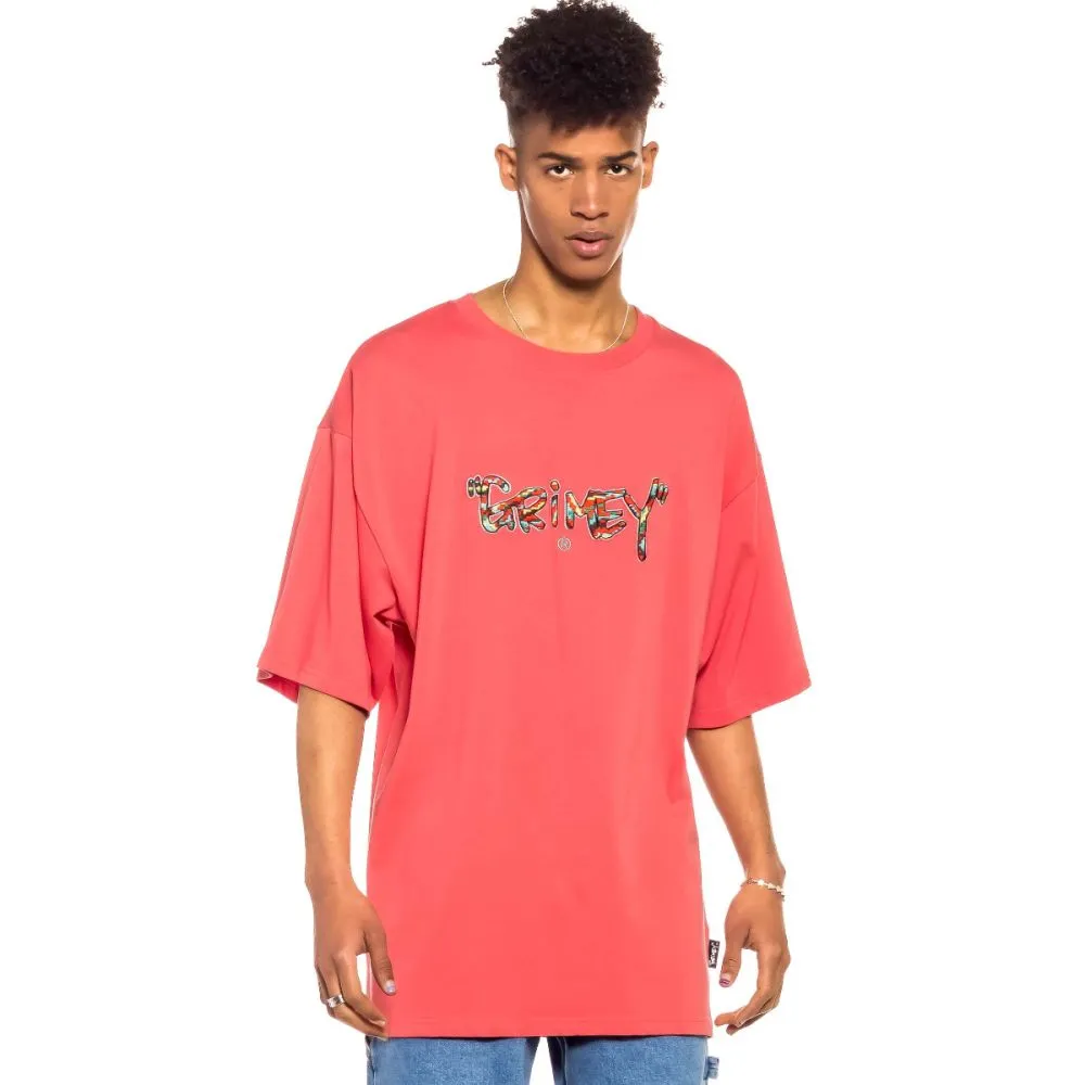 CAMISETA GRIMEY MANGA CORTA UNISEX “NINE WINDS ” HEAVY WEIGHT – CORAL REF. GA625CRL LOGO PECHO
