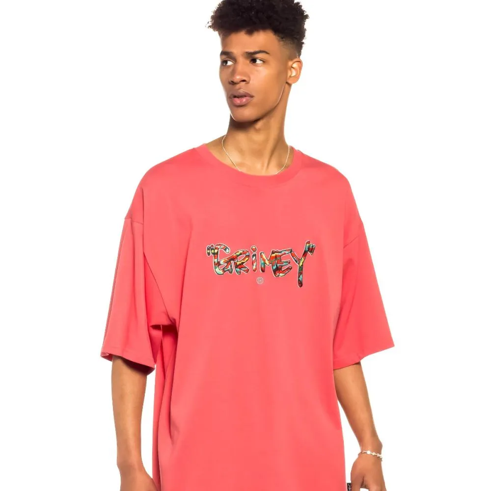 CAMISETA GRIMEY MANGA CORTA UNISEX “NINE WINDS ” HEAVY WEIGHT – CORAL REF. GA625CRL LOGO PECHO