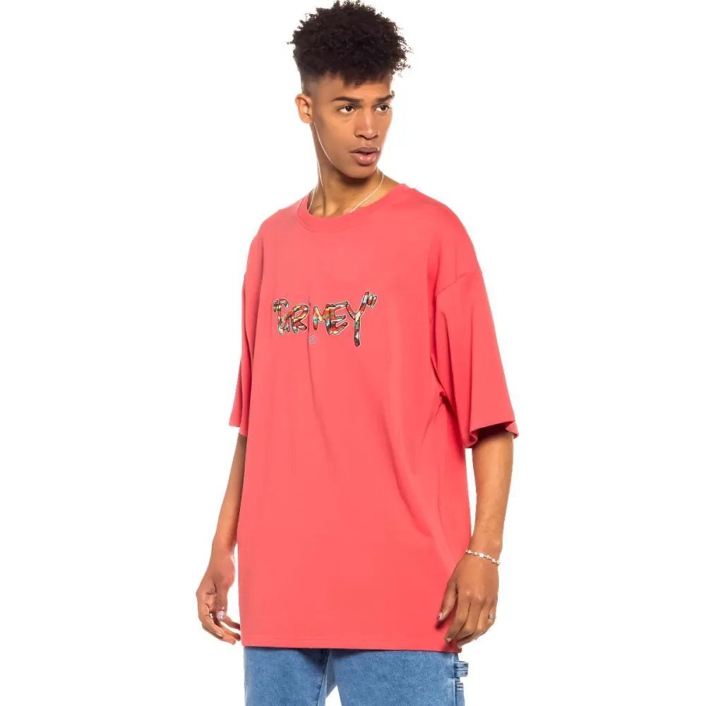 CAMISETA GRIMEY MANGA CORTA UNISEX “NINE WINDS ” HEAVY WEIGHT – CORAL REF. GA625CRL LOGO PECHO