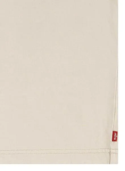 Camiseta Levis Lived Beige Para Niño