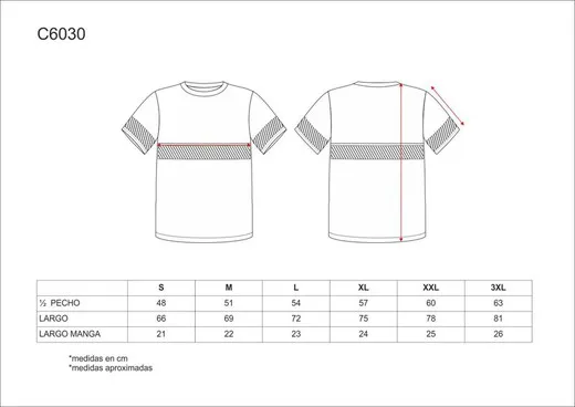 Camiseta manga corta combinada Marino Amarillo