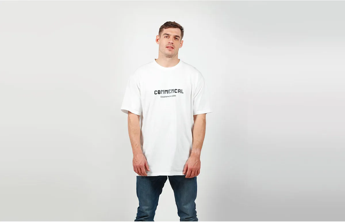 CAMISETA MANGA CORTA COMMENCAL CORPORATE WHITE