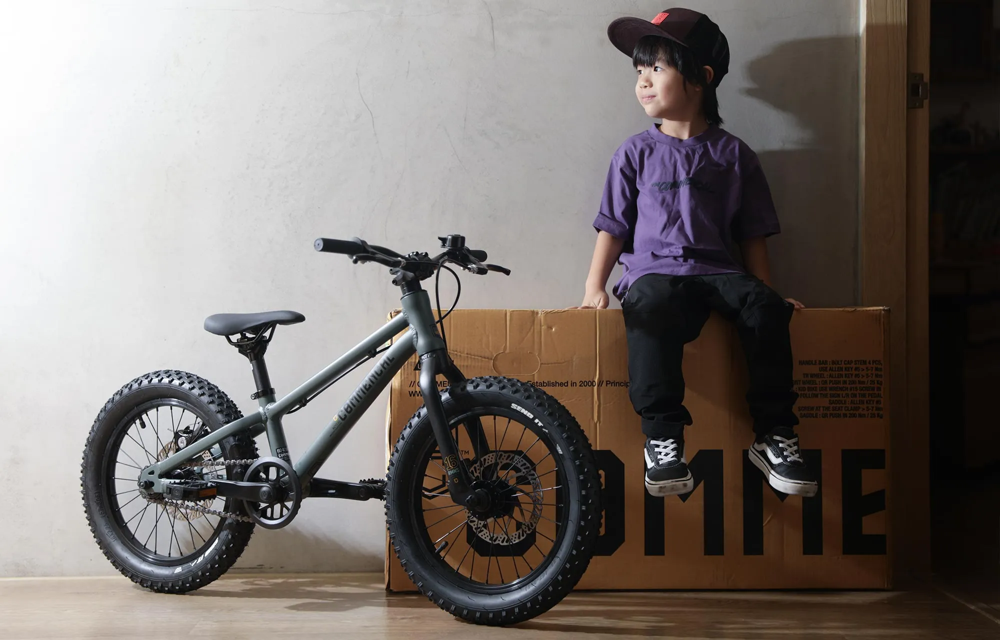 CAMISETA MANGA CORTA COMMENCAL KIDS OLD PURPLE