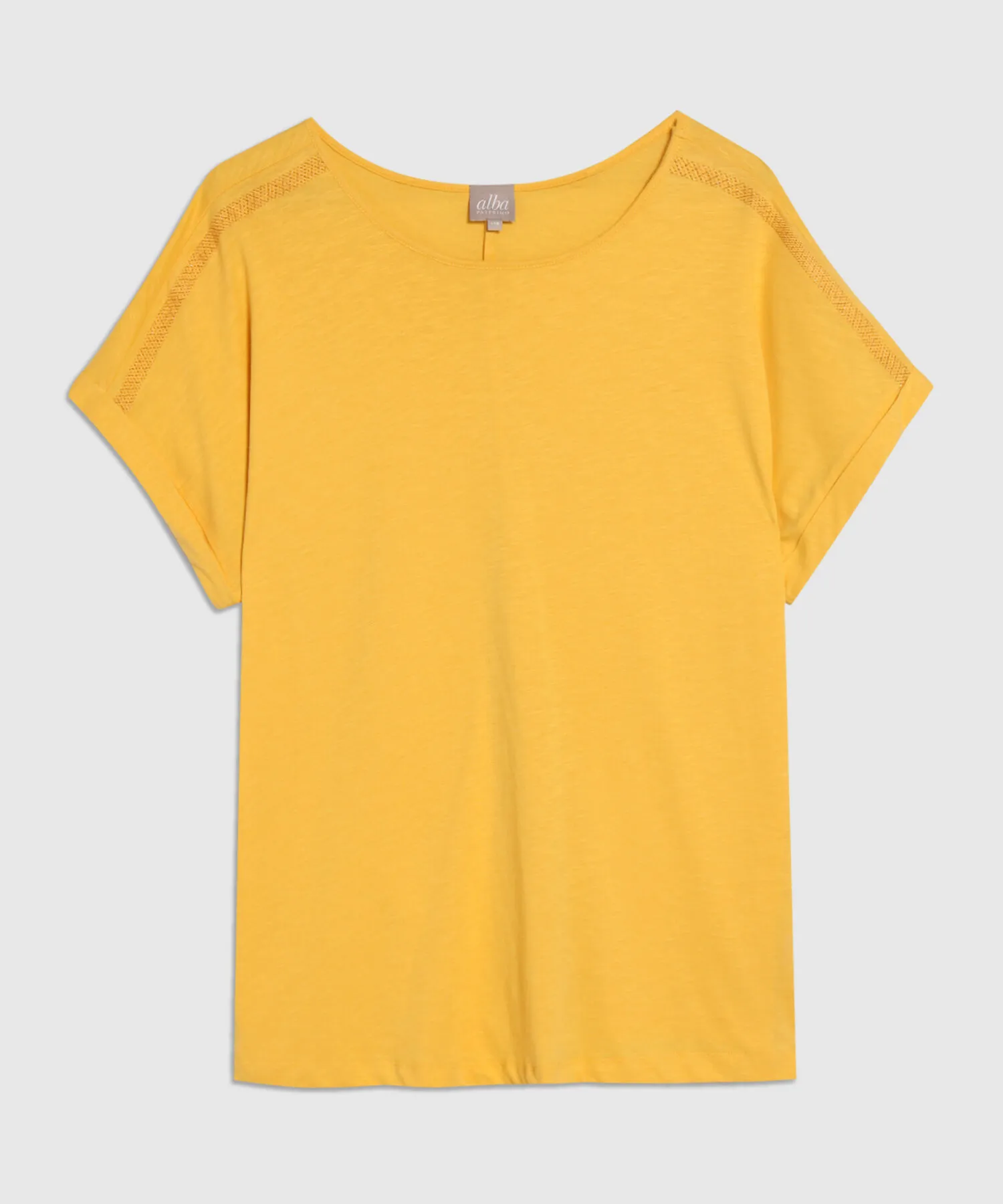 CAMISETA MANGA CORTA CON BORDADO