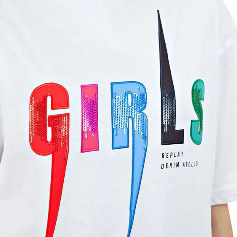 Camiseta Manga Corta Para Mujer Replay 29954
