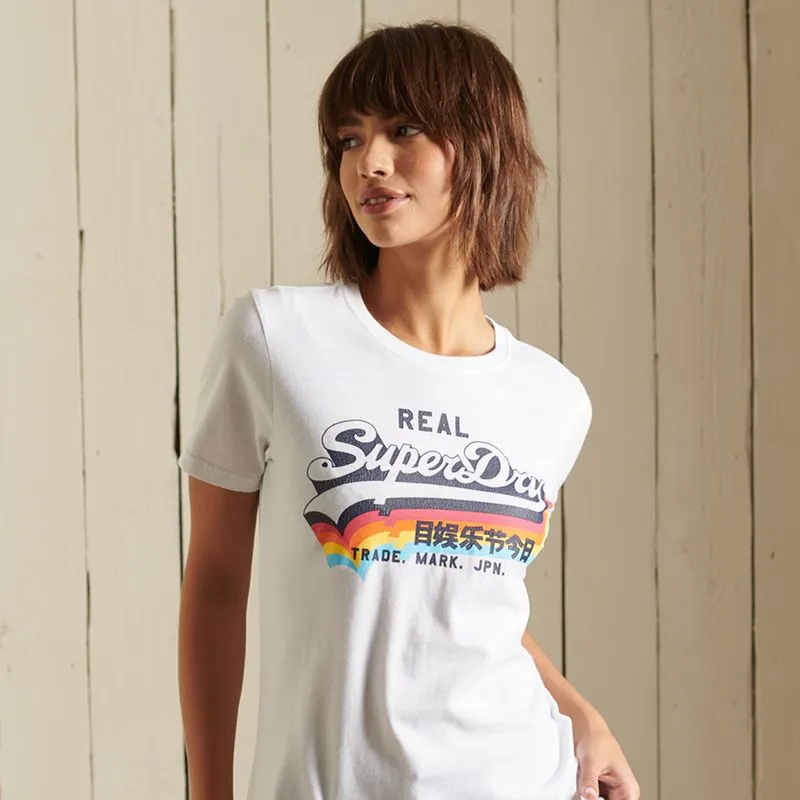 Camiseta Manga Corta Para Mujer Vl Superdry 32411