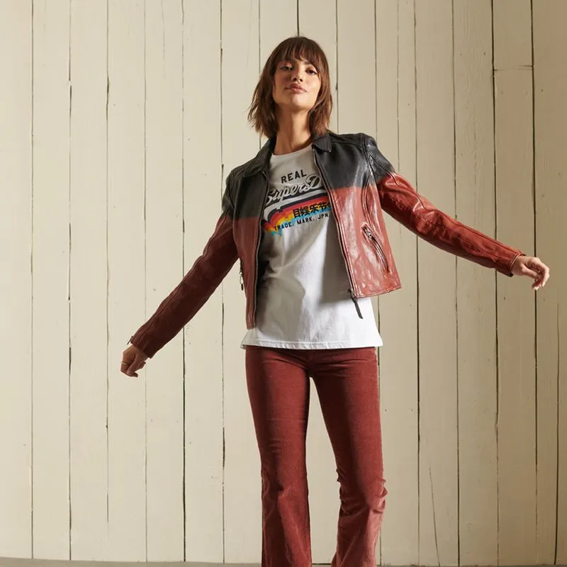 Camiseta Manga Corta Para Mujer Vl Superdry 32411