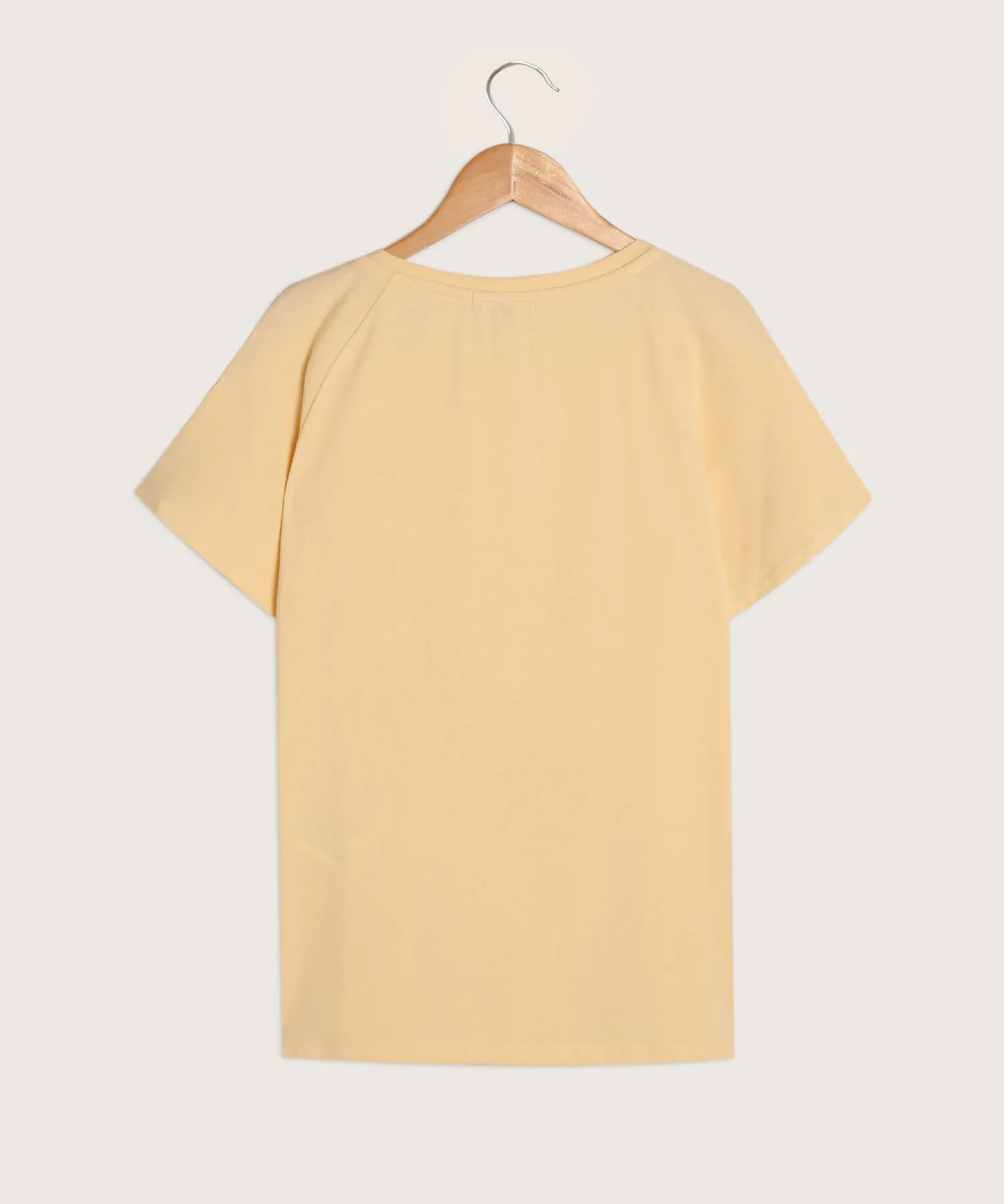 CAMISETA MANGA CORTA VOLADA UNICOLOR