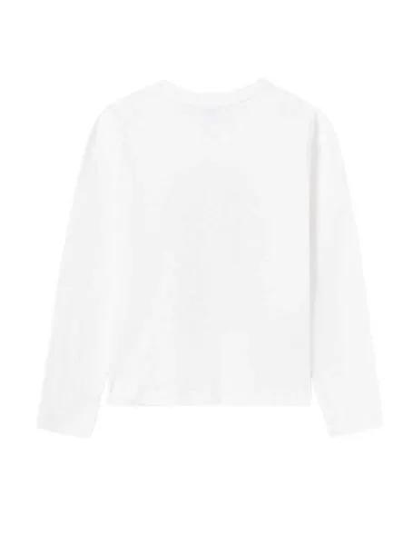 Camiseta Mayoral Fotográfica Blanco para Niña