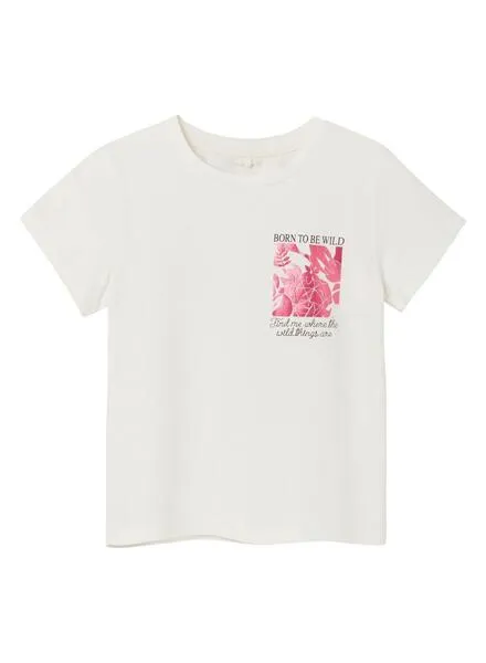 Camiseta Name It Dulrikka Blanco Para Niña