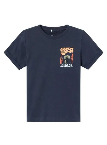 Camiseta Name It Heppi Azul Marino Para Niño
