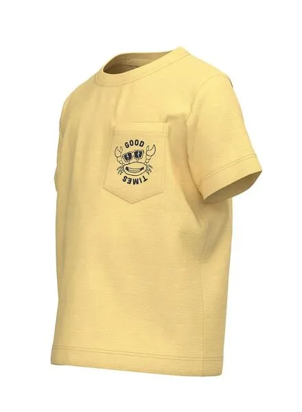 Camiseta Name It Velbo Amarillo para Niño