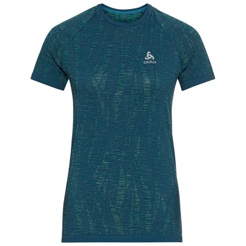 CAMISETA ODLO BLACKCOMB LIGHT (AZUL ALA CERCETA  TINTE ESPACIAL) MUJER