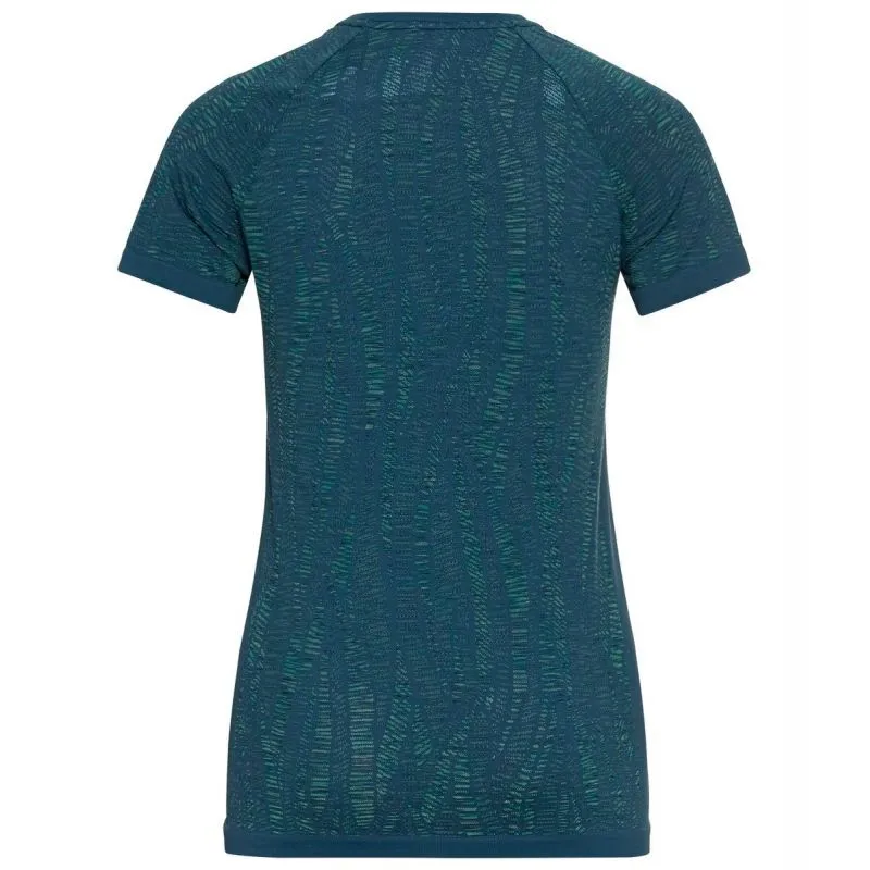CAMISETA ODLO BLACKCOMB LIGHT (AZUL ALA CERCETA  TINTE ESPACIAL) MUJER
