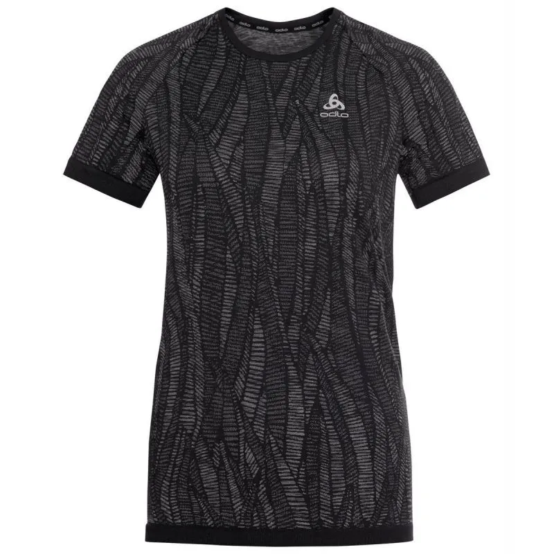 CAMISETA ODLO BLACKCOMB LIGHT (NEGRO  TINTE ESPACIAL) MUJER