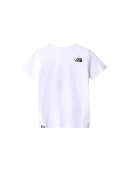 Camiseta The North Face Box Blanca Para Niño