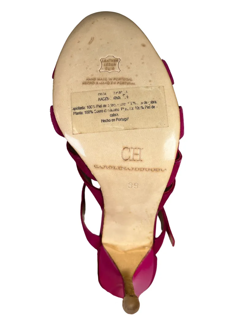 CAROLINA HERRERA Taco Alto Cuero