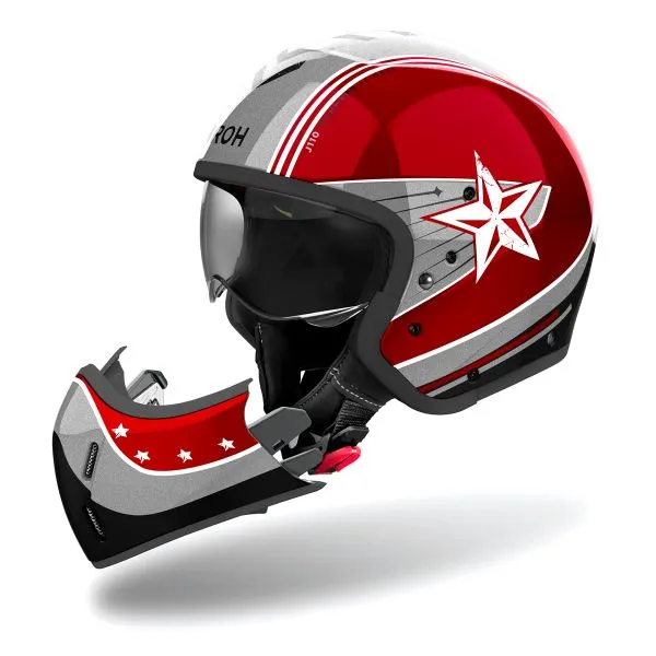 Casco Airoh J 110 Command Burgundy 
