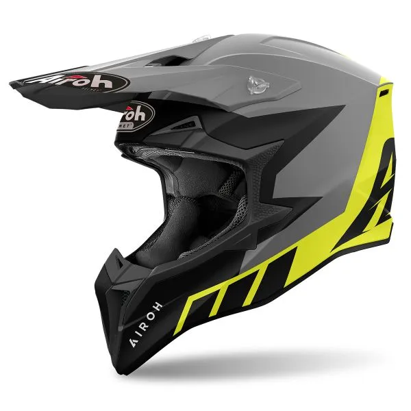 Casco Airoh Wraaap Reloaded Yellow Matt 