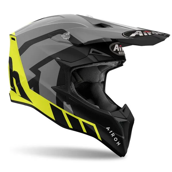 Casco Airoh Wraaap Reloaded Yellow Matt 