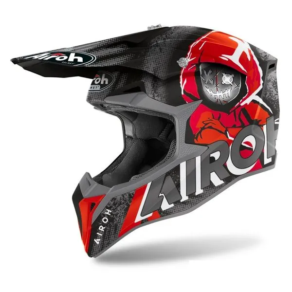 Casco Airoh Wraap Alien Red Matt 