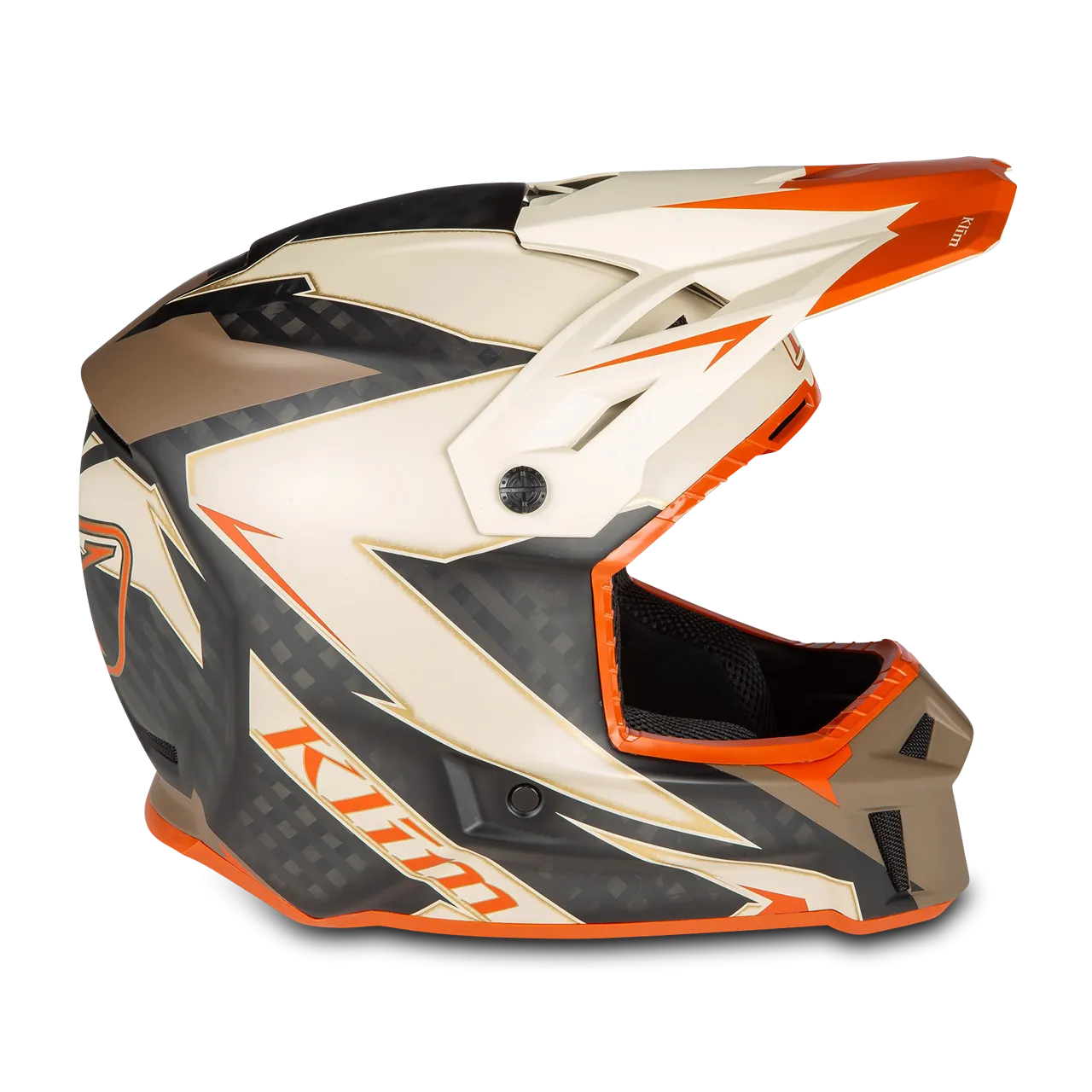 Casco de Cross Klim F3 Carbon Lightning Peyote 