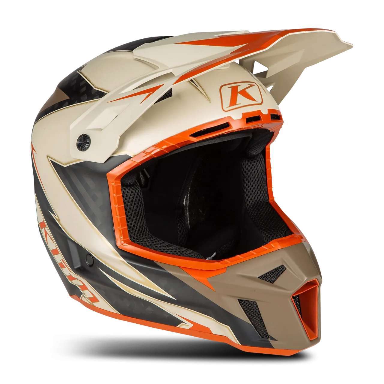 Casco de Cross Klim F3 Carbon Lightning Peyote 