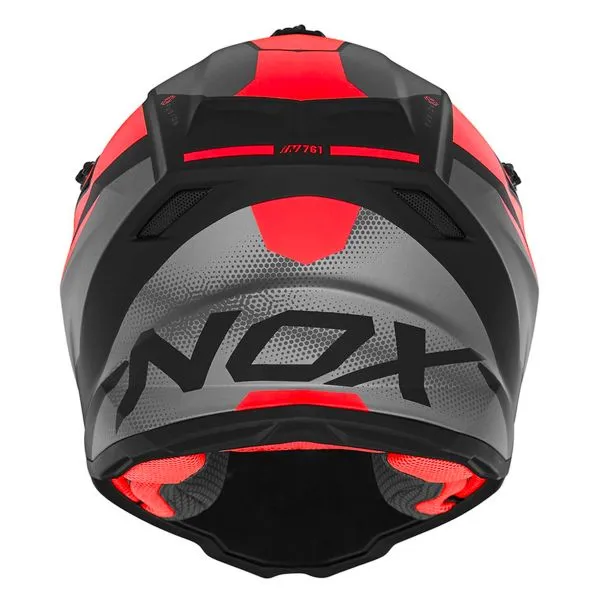 Casco NOX N761 Fusion Matt Black Red 