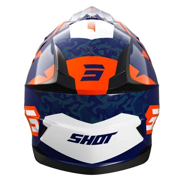 Casco SHOT Pulse Airfit Blue White Orange Glossy 